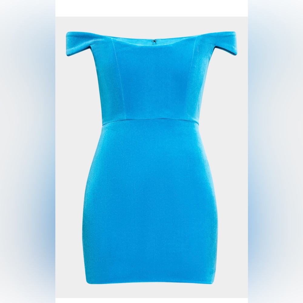 Alex Perry Vibrant Blue Strapless Dress